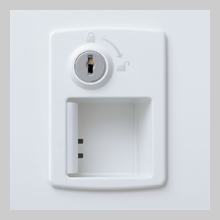 カギ付き（シリンダー錠）