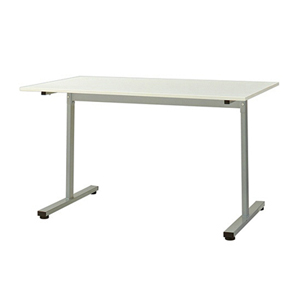 ミーティングテーブル（T字脚） 幅1200×奥行750mm ホワイト