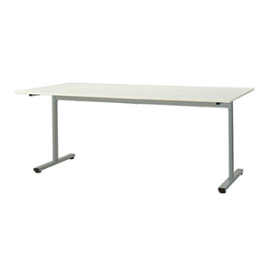 ミーティングテーブル（T字脚） 幅1800×奥行900mm ホワイト